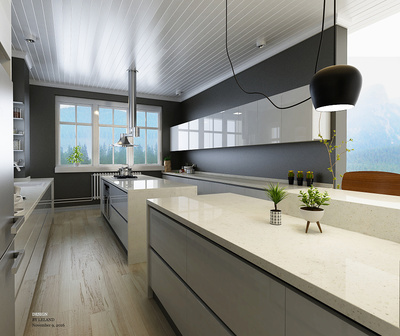 恋恋下午茶，正午厨房 lzldesign 的原创厨房空间设计