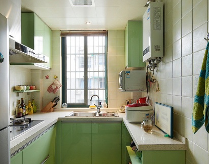 U型厨房装修效果图欣赏